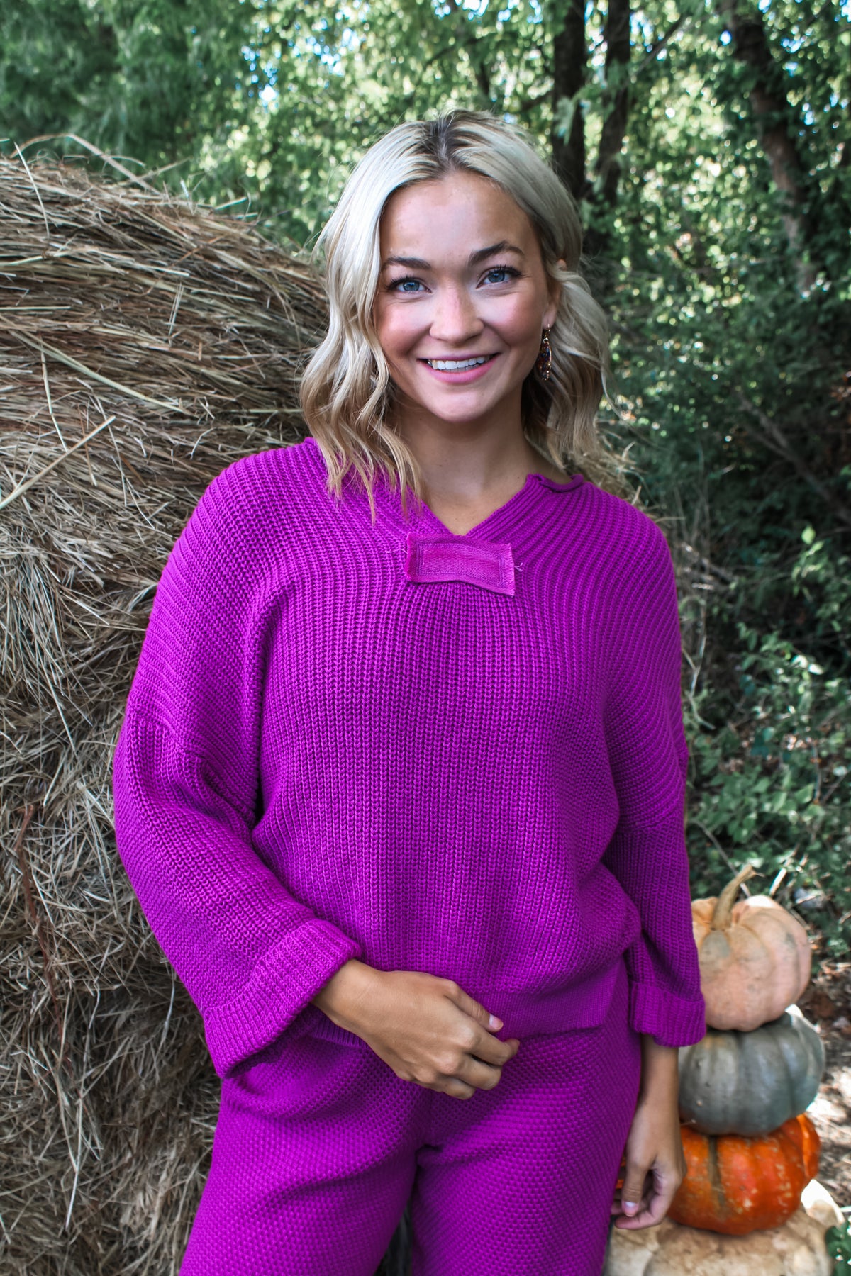 Rustic Retreat Sweater • Purple