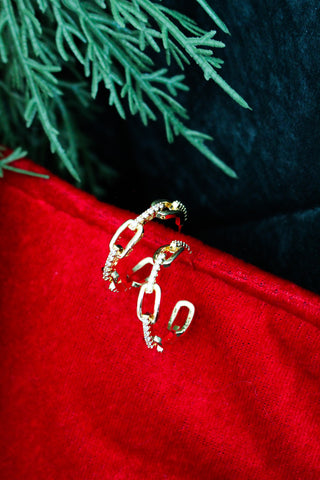 Toast To You Hoop Earrings • Gold