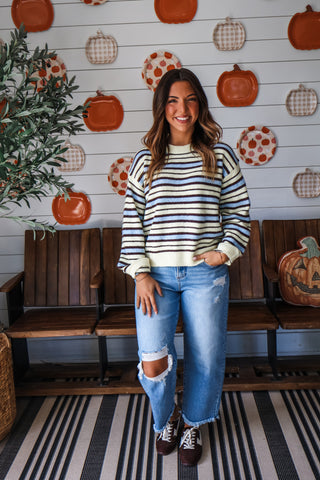 Striped Collective Sweater • Yellow Mix