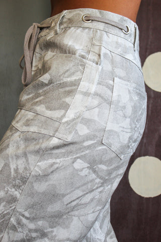 Woodland Camo Barrel Pants • Grey