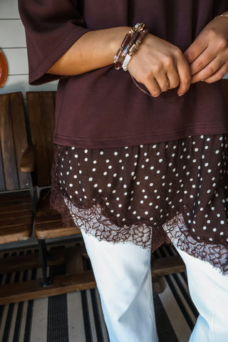 Lovely In Lace • Cocoa Dot