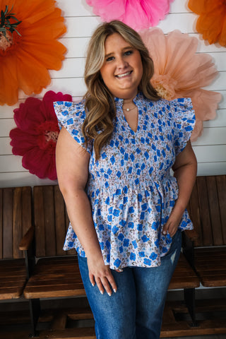 Cherish The Moment • Blue Floral - PLUS