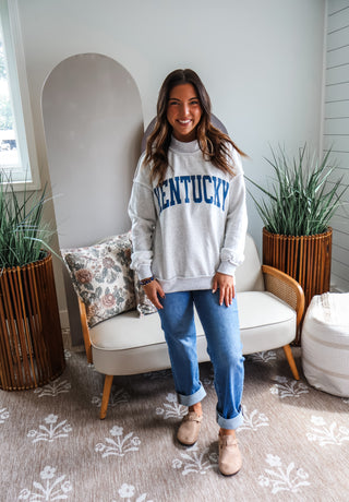 Kentucky Reversible Pullover • Ash Grey/White