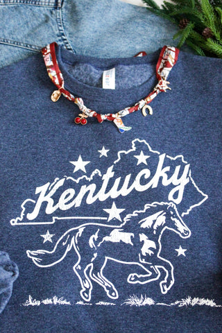 Kentucky Spirit Graphic Sweatshirt • Heather Navy