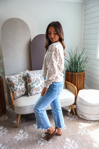 Parker Dotted Pullover • Oatmeal