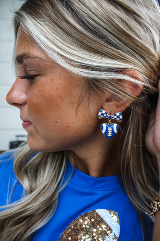 Play For Keeps Enamel Earrings • Blue Multi