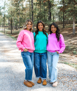 Blazing Bright Pullover • Green