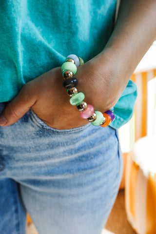 Tiki Time Bead Bracelet • Multi