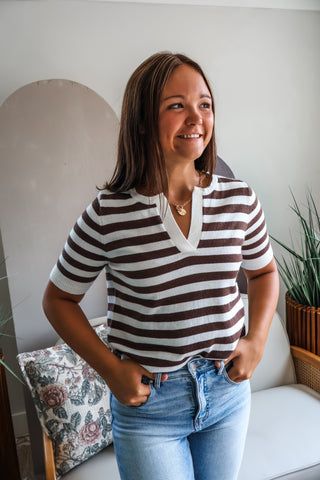 A Casual Classic • Brown Stripe