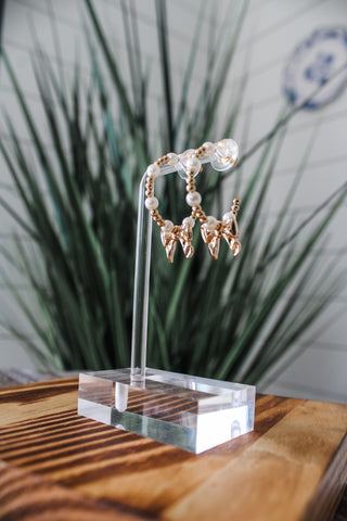 Pretty Thoughts Hoop Earrings • Gold