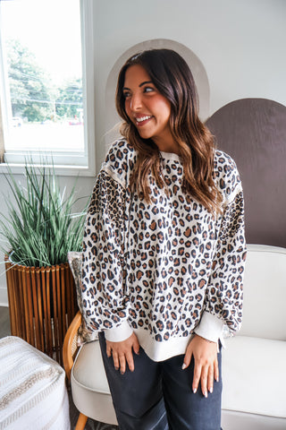 Neutral Territory Leopard Top • Cream