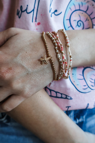 By The Seashore Bracelet • Pink Mix