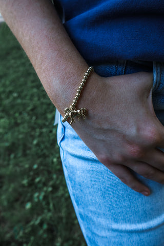 Running The Race Bracelet • Gold