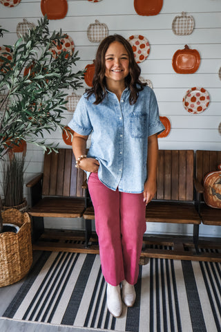 Weekend Hayrides Denim Shirt