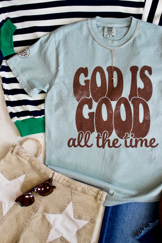God Is Good All The Time Graphic Tee • Sage