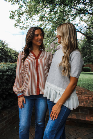 Down to Business • cinnamon stripe