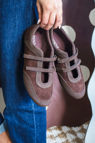 Gaia Ballet Sneaker • Dark Chocolate