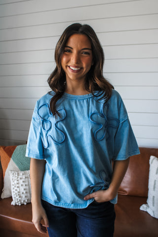 In The Loop Mineral Top • Blue - FINAL SALE