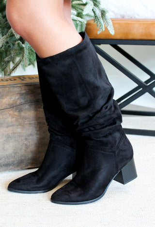 Sutton Tall Slouch Boot • Black
