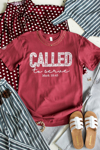 Called To Serve Graphic Tee • Brick