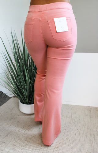Rosalie Pull-On Flare • Coral Peach - FINAL SALE