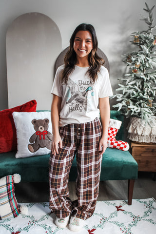 Duck The Halls Graphic Tee • Latte