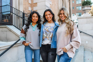 Taylor Two Tone Denim Jacket • Medium Wash