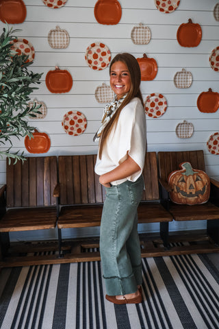Effortless Staple Dolman Top • Cream