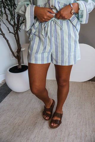 Seasalt & Sunshine Striped Set • Blue/Sage