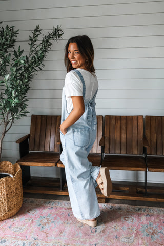 Got that Swing • denim chambray jumpsuit