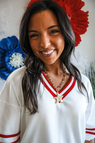 All Star Circle Chain Necklace • Matte Gold
