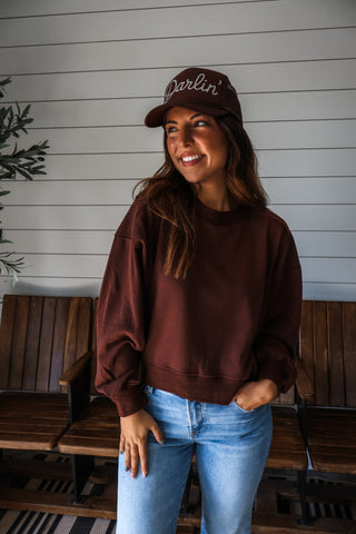 Go Getter Pullover • Cocoa Bean