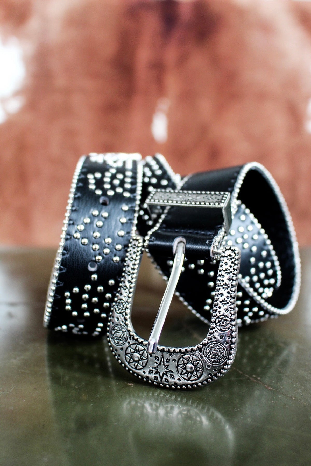 Chart The Stars Studded Belt • Black