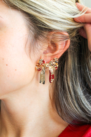 Bowtastic Beauty Earrings • Gold