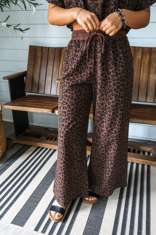 On The Wild Side Pant Set • Leopard