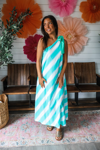 Resort Ready Striped Maxi • Mint Mix