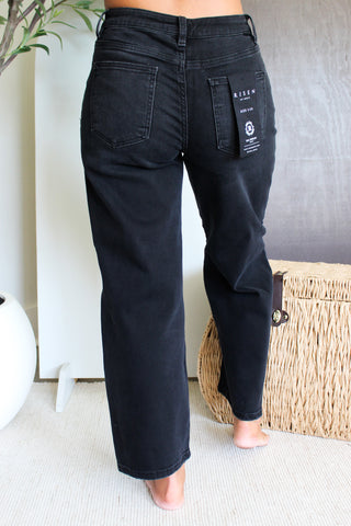 Lin Darted Barrel Leg • Black
