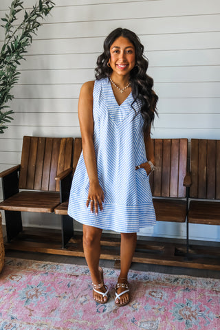 Sail Away Stripes • Blue