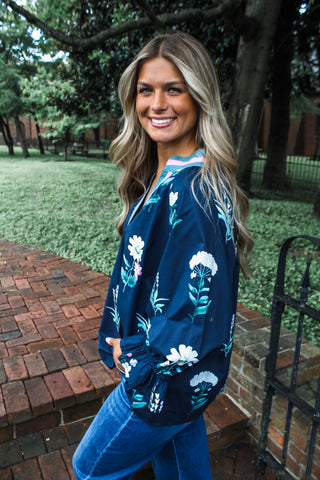 Pretty As Punch • Navy Floral - FINAL SALE