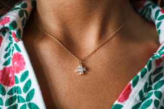 Angela • cross necklace