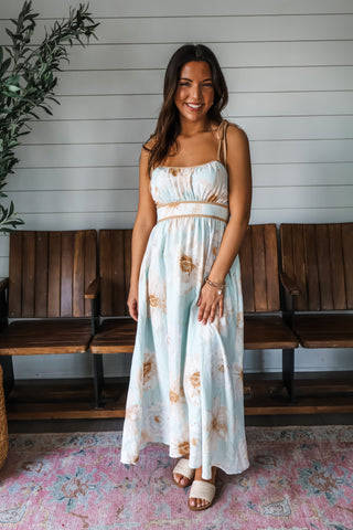 Dreamy Darling Floral Midi • Pastel Mint