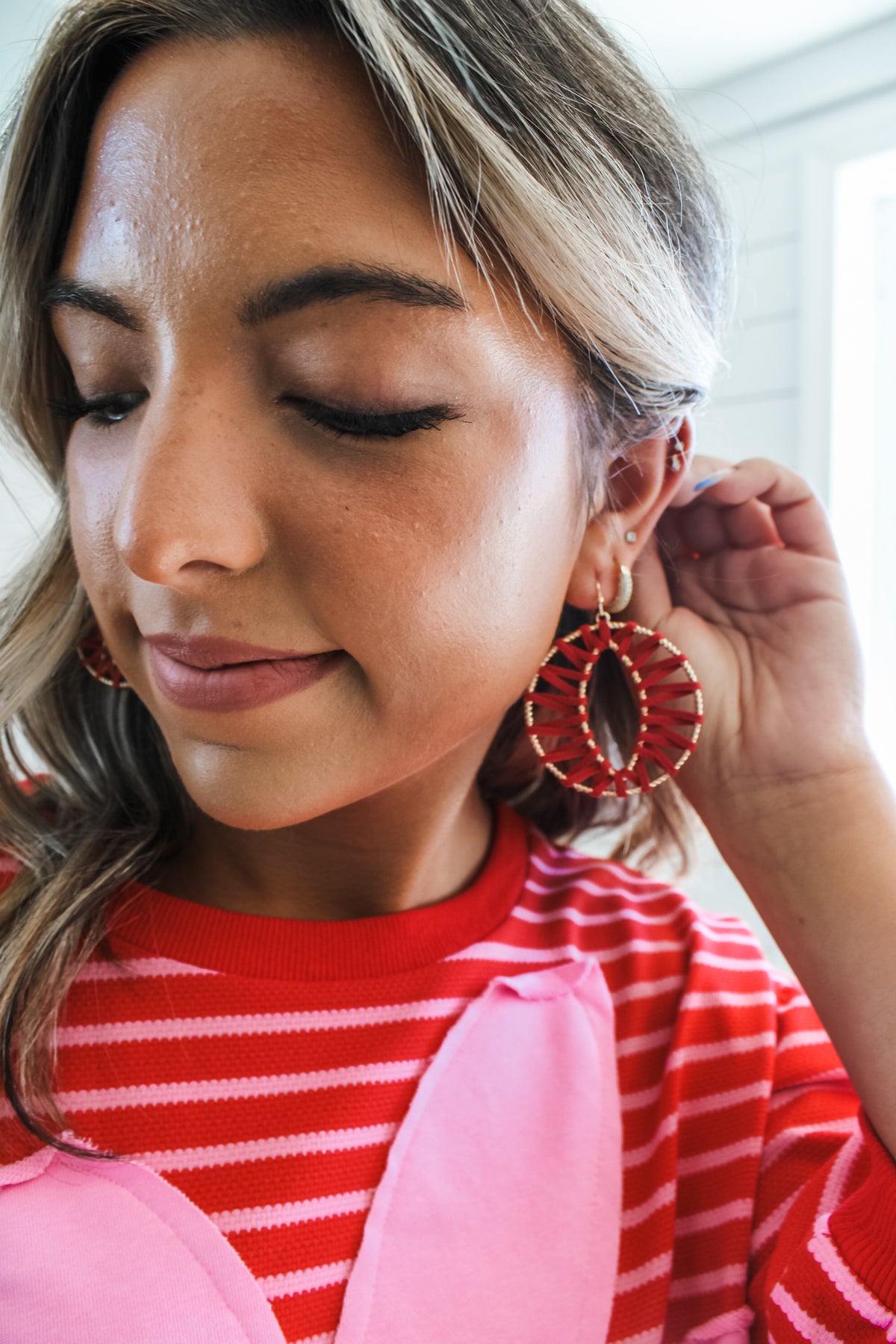 Make A Statement Earrings • Red - FINAL SALE