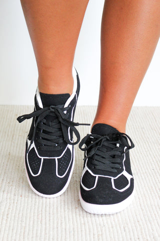 Game Day Retro Sneaker • Black - FINAL SALE