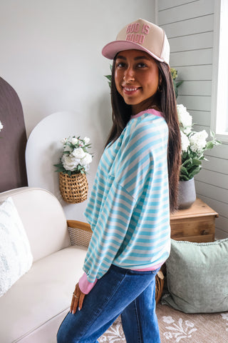 God Is Good C.C Trucker Hat • Light Pink