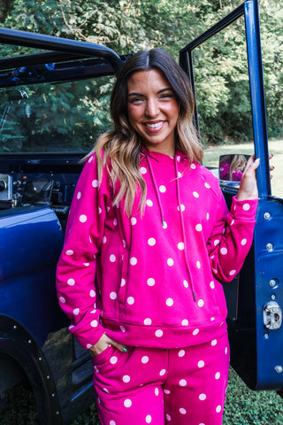 Playful Spot Pullover • Berry