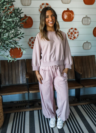 Sunday Studio Pant Set • Blush