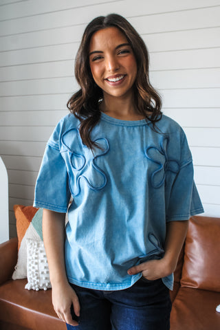 In The Loop Mineral Top • Blue - FINAL SALE