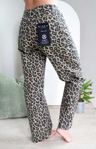Ren Leopard Print Barrel Leg
