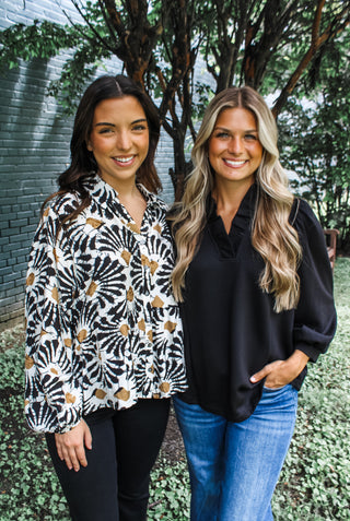 Take a chance • black floral