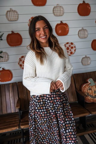 Timeless Twist Ribbed Sweater • Ivory
